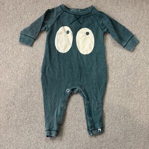 Charming Teal Bodysuit with Eye Design
